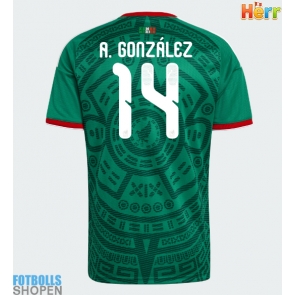 Billiga Mexiko Armando Gonzalez #14 Hemmatröja VM 2026 Kortärmad
